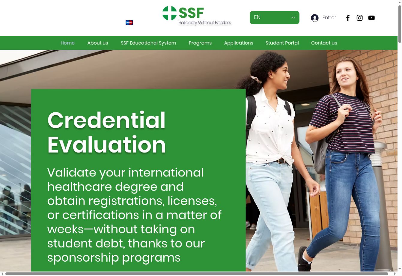 Solidaridad Sin Fronteras original portfolio sample